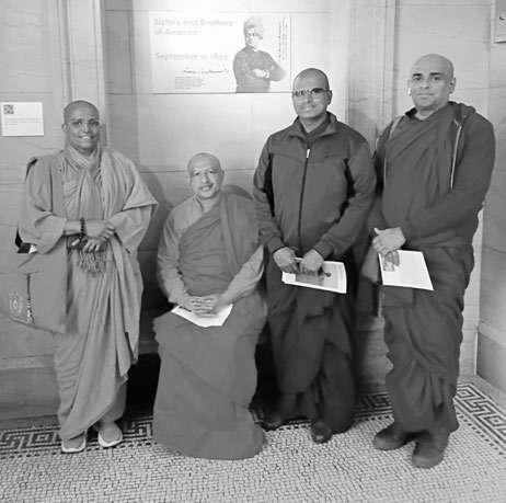SL Buddhist delegation visits venue of First Parliament of World's Religions in Chicago