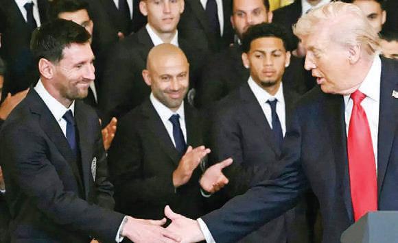 Messi and Inter Miami meet Trump at White House