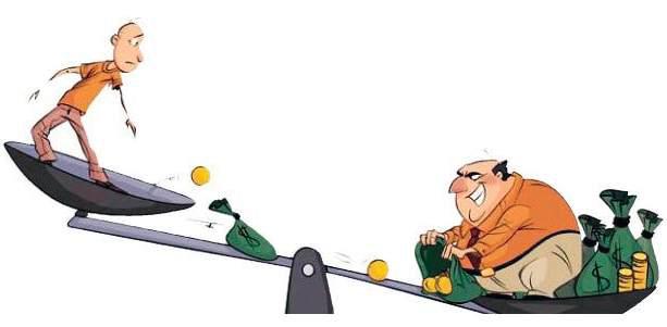 THE RICH ARE GETTING RICHER, THE POOR ARE GETTING POORER - THAT'S THE DILEMMA