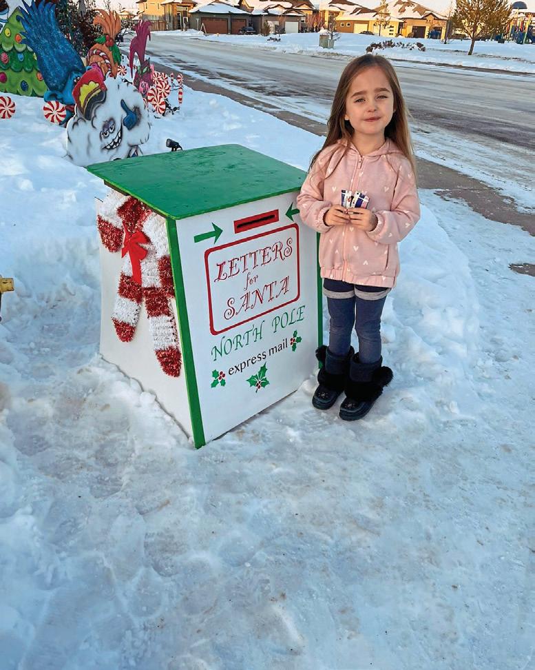 Her magical mailbox helps get letters to Santa!