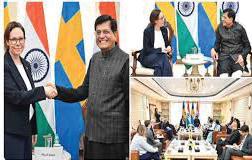 Piyush Goyal, Swedish minister discuss bilateral trade and investment