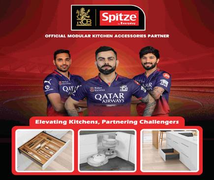 Spitze by Everyday Partners with Royal Challengers Bengaluru (RCB) as its Official Modular Kitchen Accessories Partner for IPL Season 2025