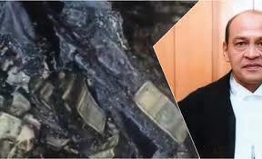 Burnt currency found near Judge's home