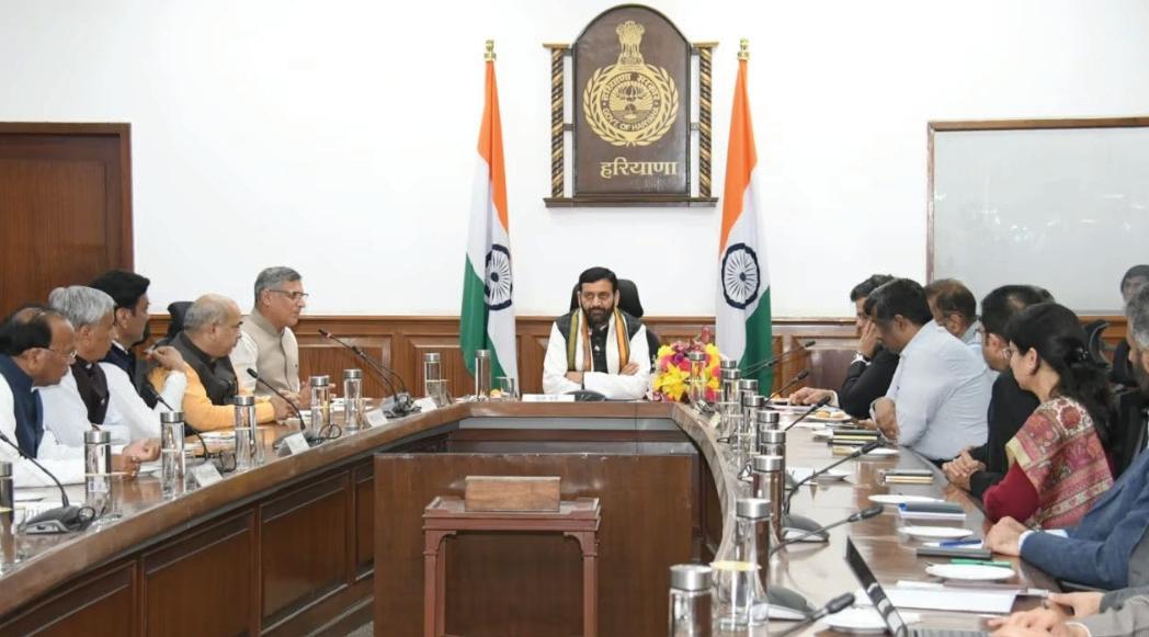 CM Saini Chairs High-Powered Works Committee Meeting