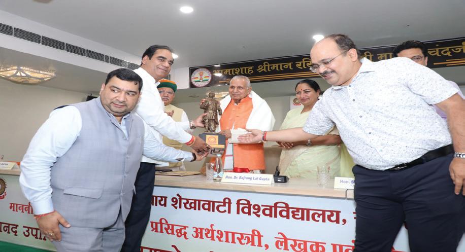 Senior educationist Dr. Bajrang Lal Gupta's honorary degree felicitation ceremony concluded at Jain Bhawan, Delhi