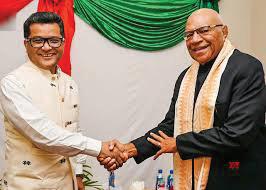 MoS Pabitra Margherita Meets Fiji PM Sitiveni Rabuka