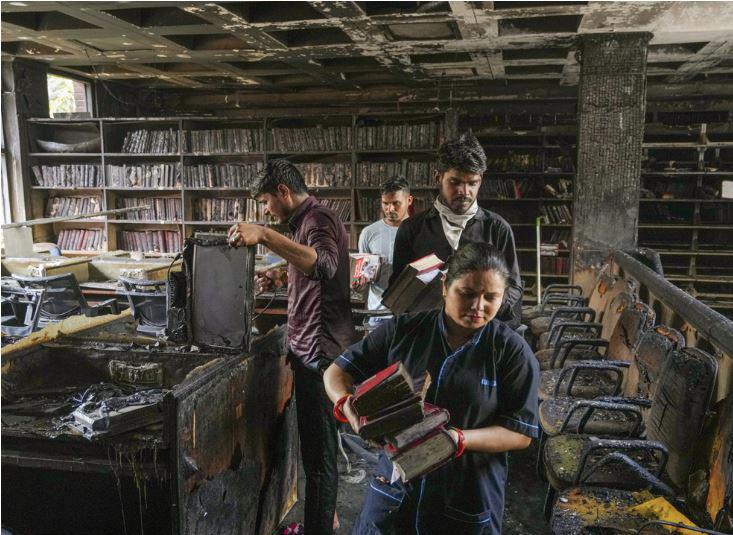 Over 3K books gutted in fire at library in Sri Guru Gobind Singh College