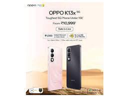OPPO K13x 5G, toughest smartphone, goes on sale Today
