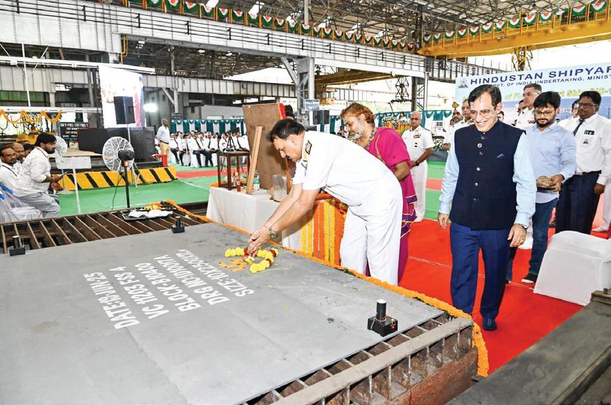 Hindustan Shipyard Ltd marks 85 years with 4th Navy Fleet Ship