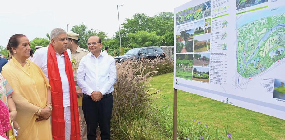 Delhi is being provided with new lungs: VP Dhankhar