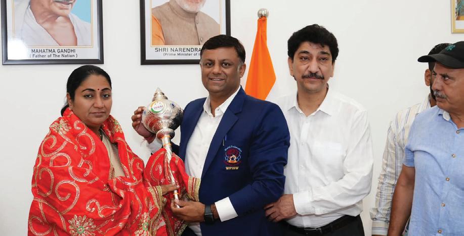 Discussion on the promotion of Indian style wrestling with Delhi Chief Minister Smt. Rekha Gupta