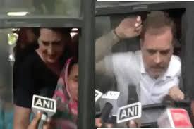 Rahul, Priyanka Gandhi detained in protest