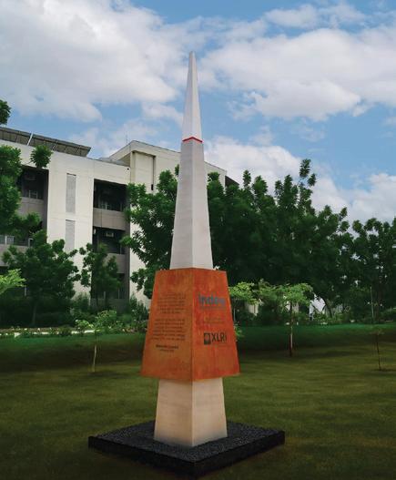 Installation artist & designer Vibhor Sogani redefines the traditional foundation stone by designing 'Param' for INDEA at XLRI Delhi-NCR campus