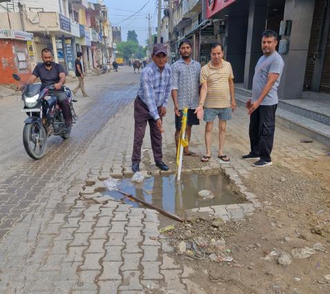Open pit on Gulabgarh Road threatens residents with contaminated water