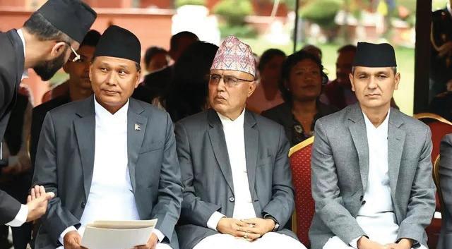 Om Prakash qryal takes oath as minister of home affairs & law in Nepal