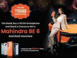 Festive offer: Win Mahindra BE 6 with TECNO Smartphone