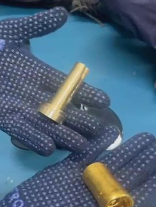 Customs seize 1.2 kg gold hidden in machine spare parts
