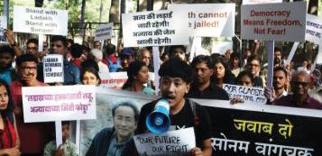 Ladakh groups submit draft proposal to MHA seeking statehood, release of Wangchuk