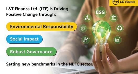L&T Finance Ltd. receives a CRISIL ESG rating of 70 categorised as 'Strong'