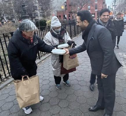 Remarkable Example: BJP Leader Rahul Malik Engages in Social Service on Foreign Soil