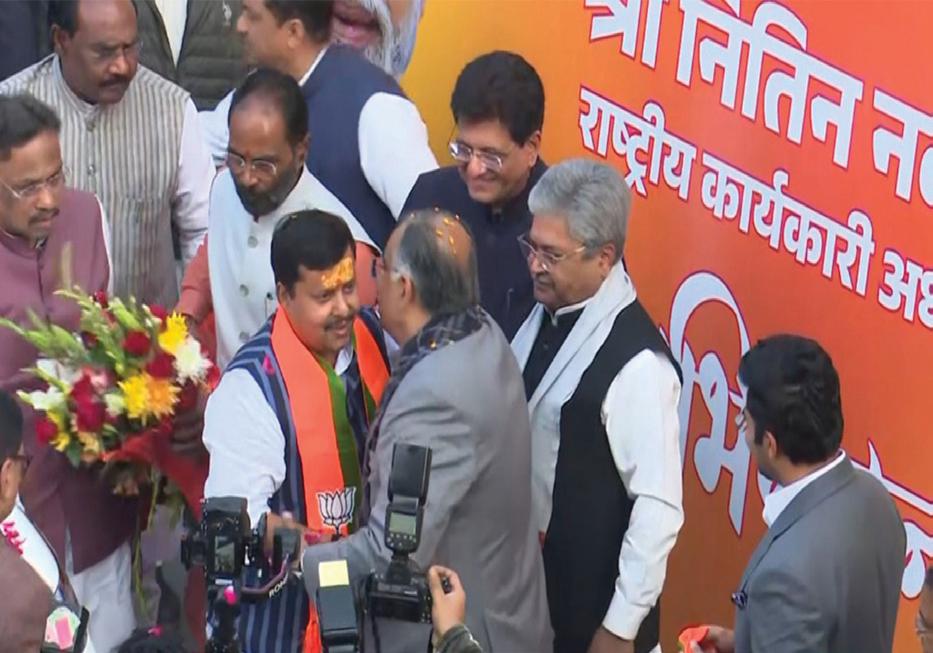 Nitin Nabin reaches BJP HQ to become National Working President
