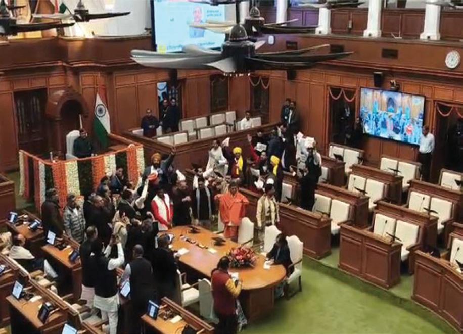 Delhi Assembly Winter session: AAP MLAs demand Kapil Mishra's resignation