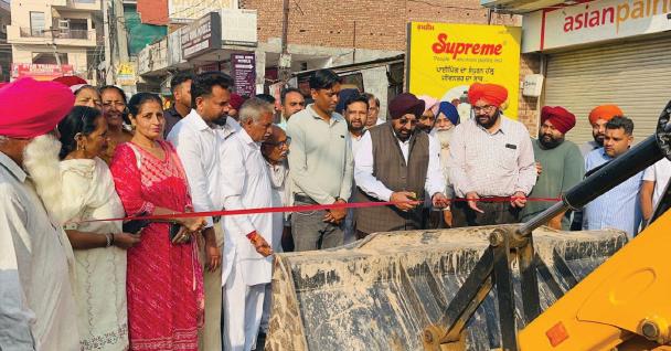 MLA RANDHAWA INITIATES ROAD DEVELOPMENT PROJECT IN BALTANA