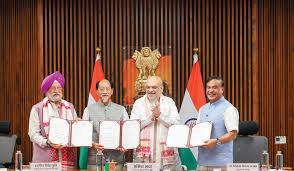 Centre signs MoU with assam, Nagaland to boost oil & gas output