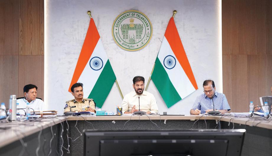 CM Revanth Reddy warns of action against officials over monsoon lapses