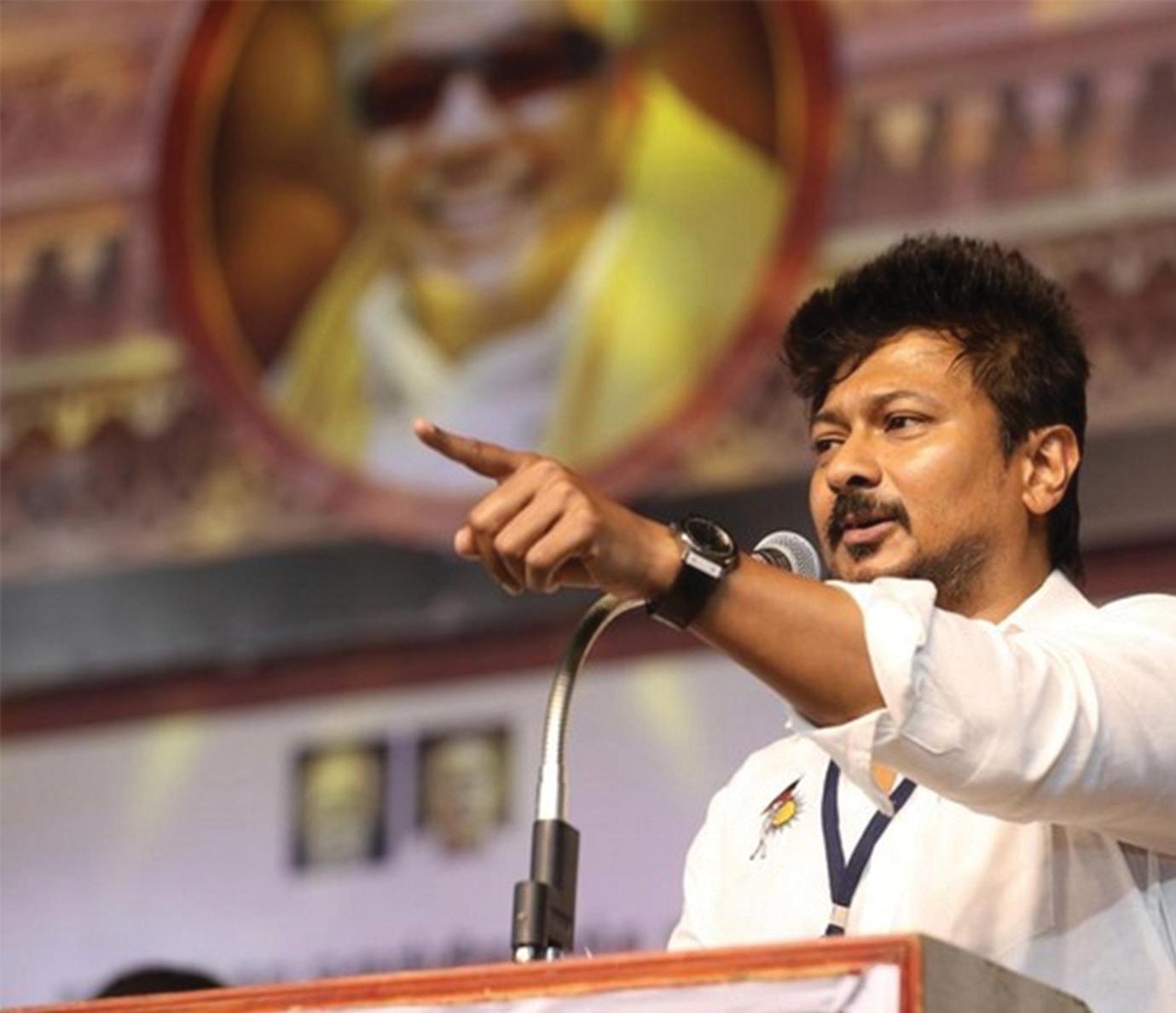 Udhayanidhi Stalin slams TVK government at wedding function