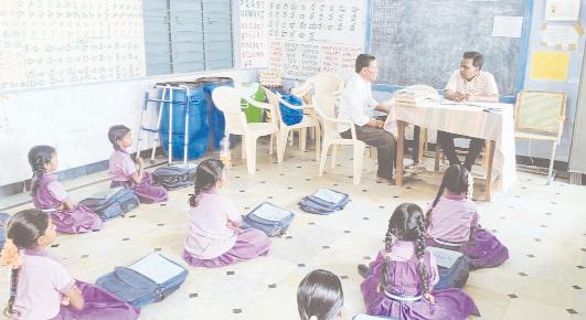 కరిడివారిపల్లె పాఠశాల తనిఖీ