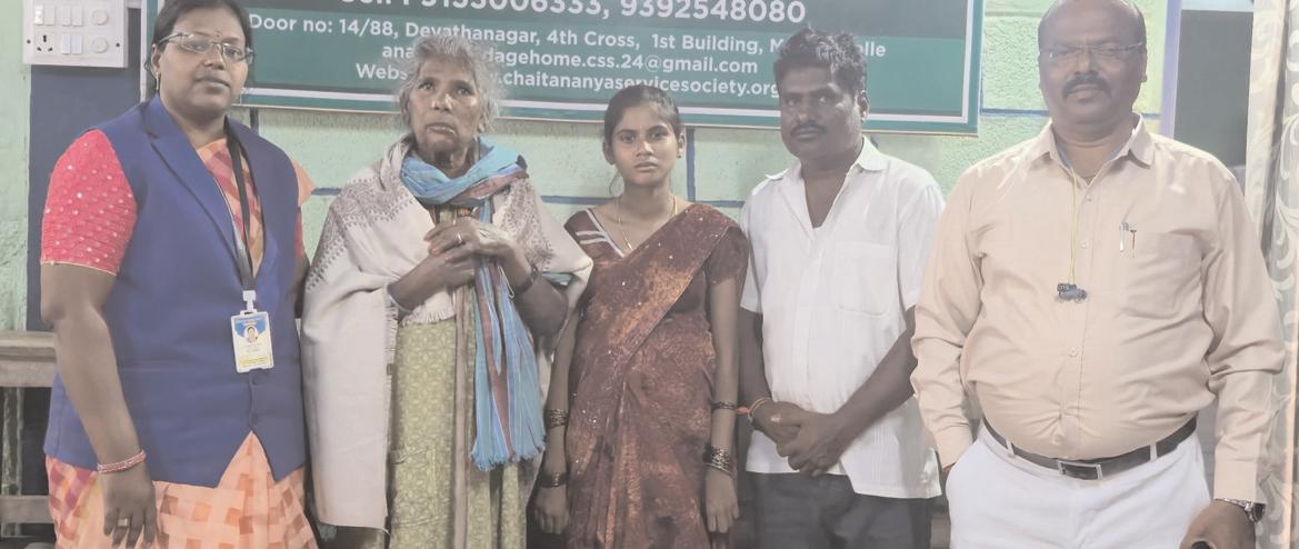 కుటుంబ సభ్యుల చెంతకు చేరిన ప్యారంపల్లి జయమ్మ