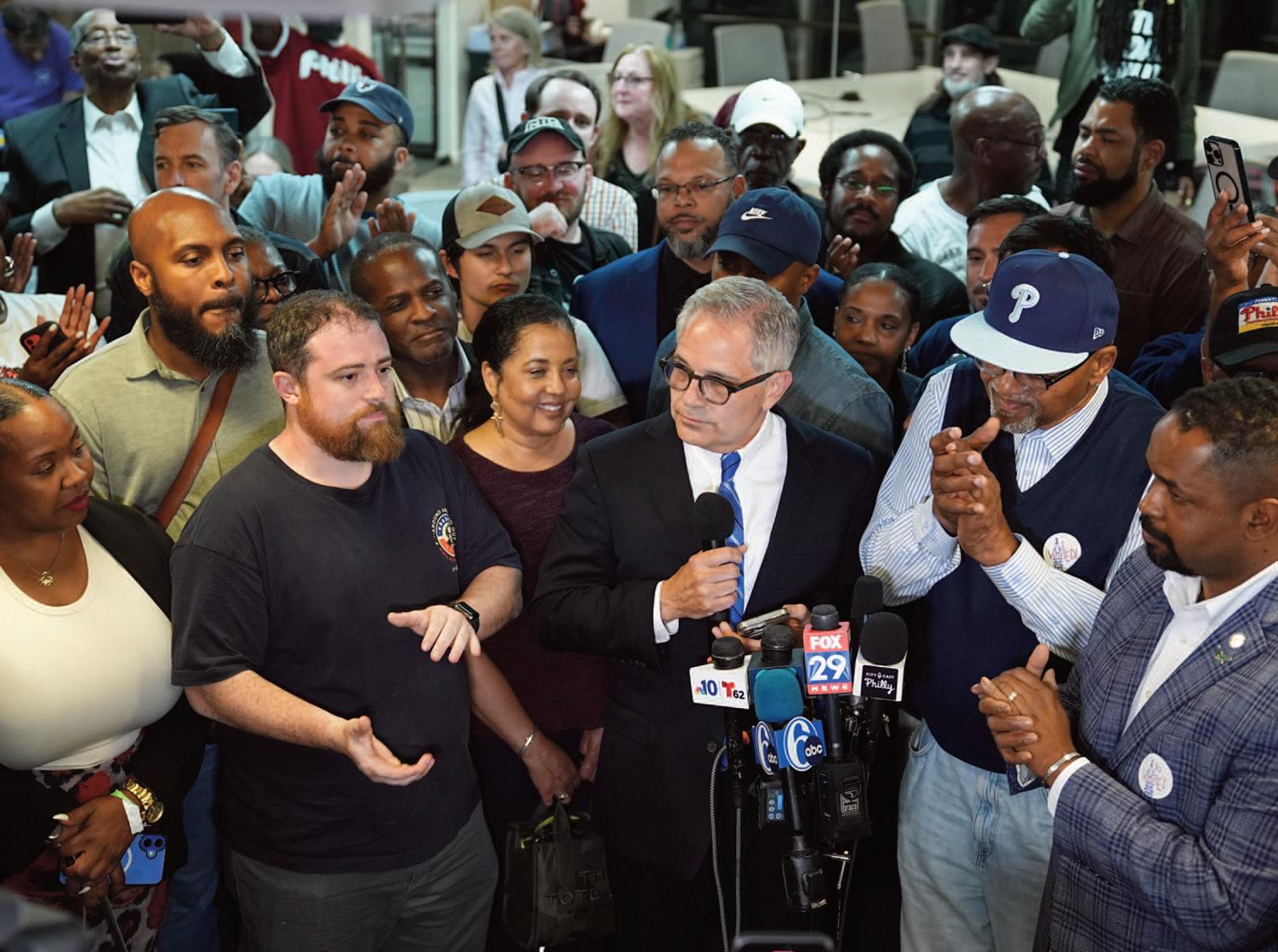 Larry Krasner wins Philadelphia's Democratic primary for a third term as district attorney