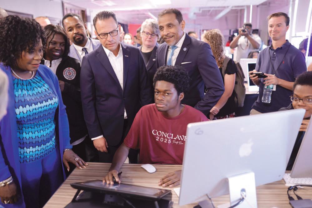 Governor Shapiro and PDE Acting Secretary Rowe hold Roundtable discussion with educators, students, and national education leaders to highlight career and technical education