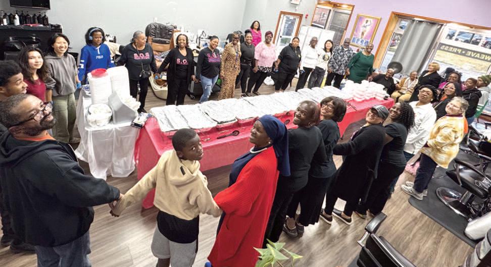 Not Thanksgiving, just plain old neighbors serving neighbors