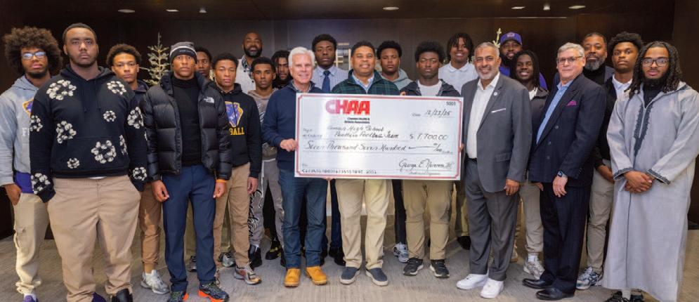 CHAA presents more than $10,000 donation to Camden High Football & Whitman Park Basketball Teams