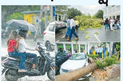 ఢిల్లీలో ఈదురుగాలులతో భారీ వర్షం