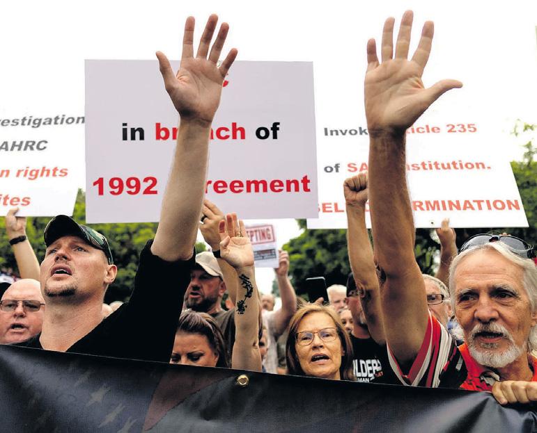 Afrikaners flee, sprinters shine