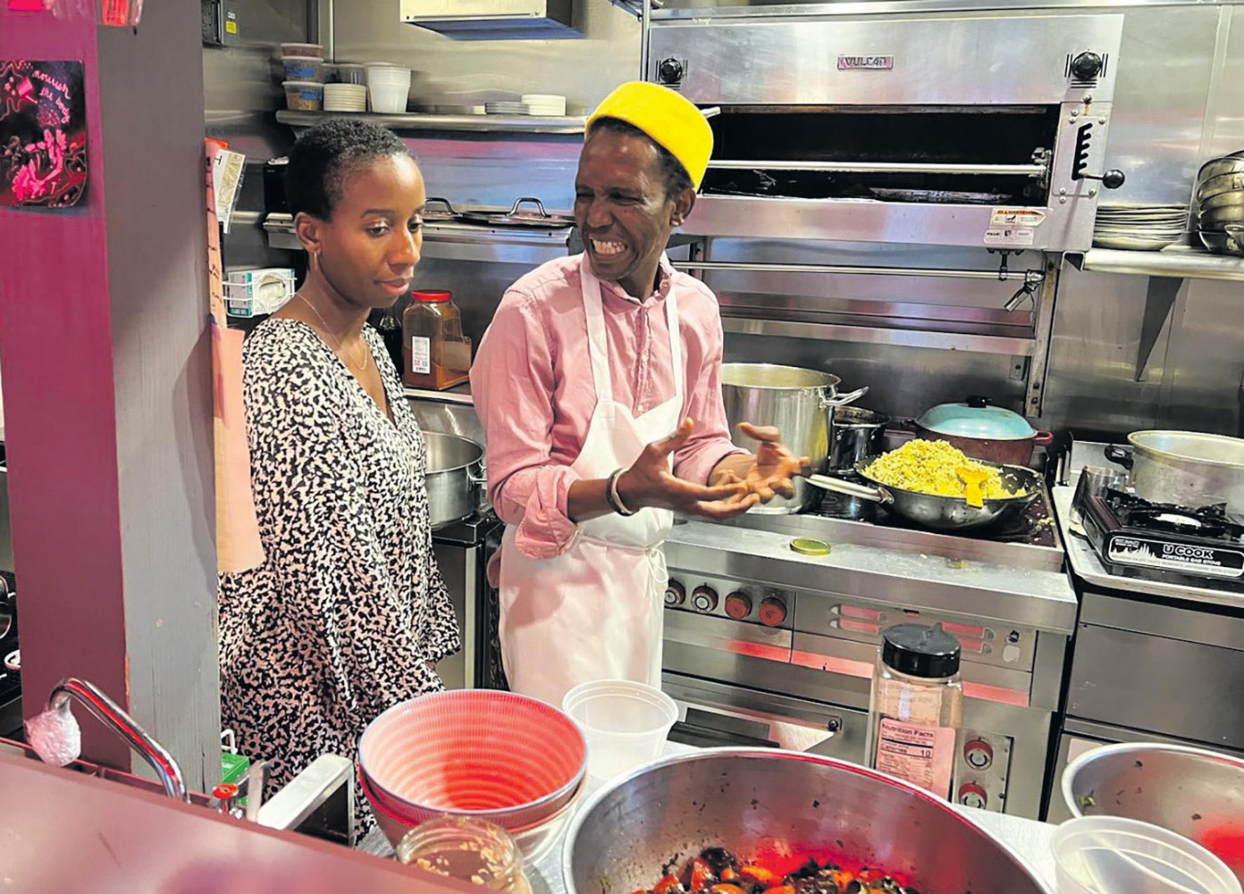 with his moveable African feast