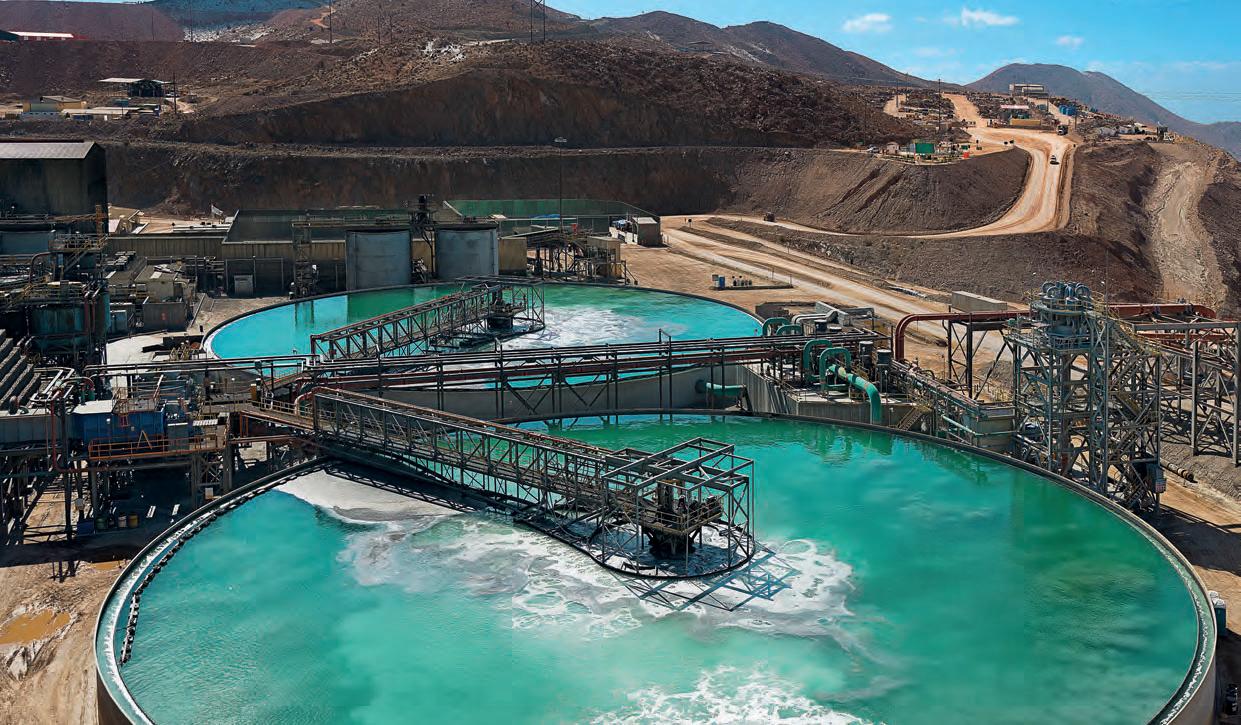 Powering mineral flow
