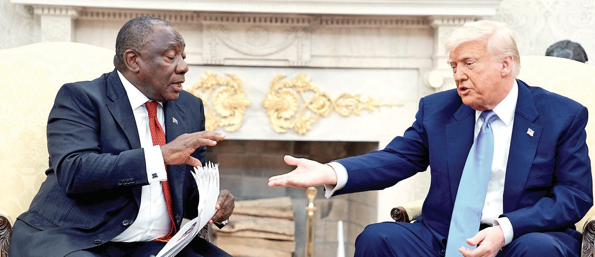 Trump Tries to Do a 'Zelenskyy' to SA Prez