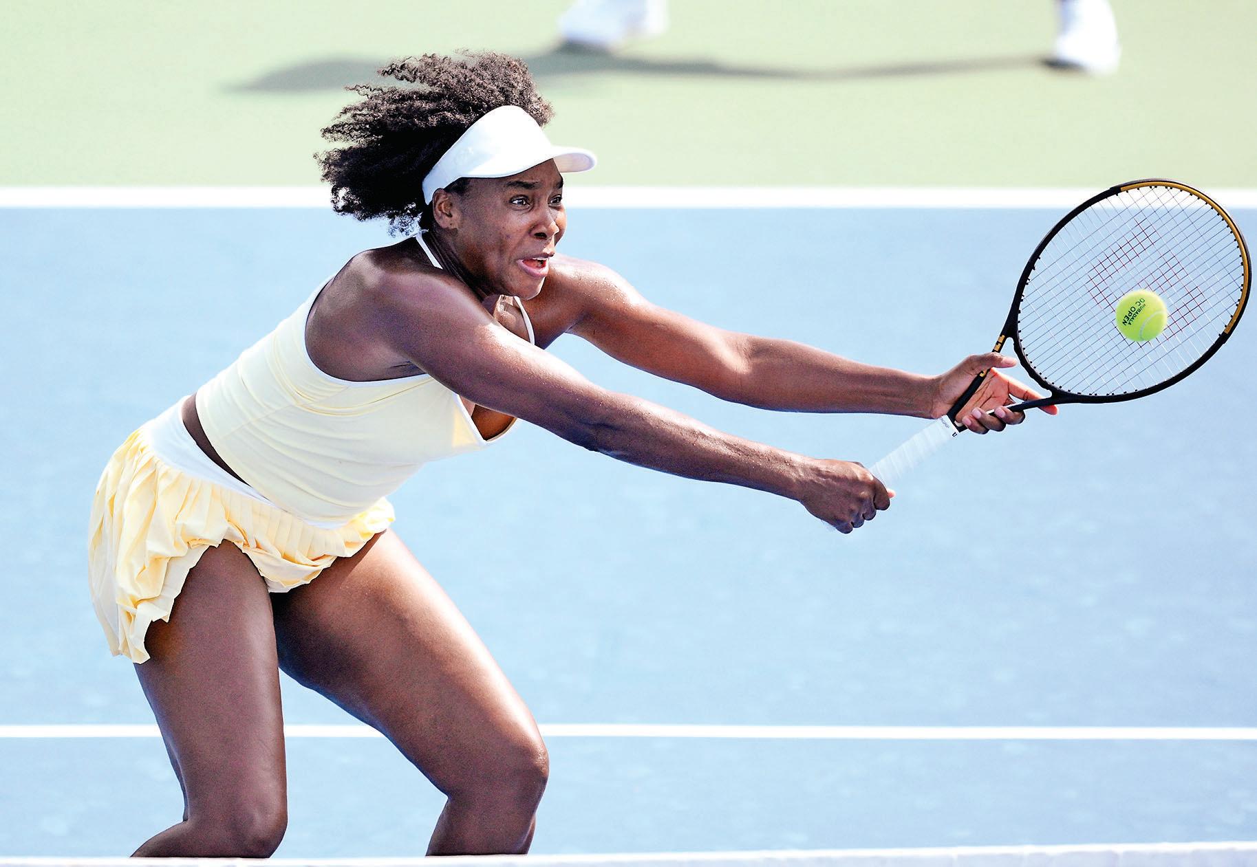 Venus wins the doubles match