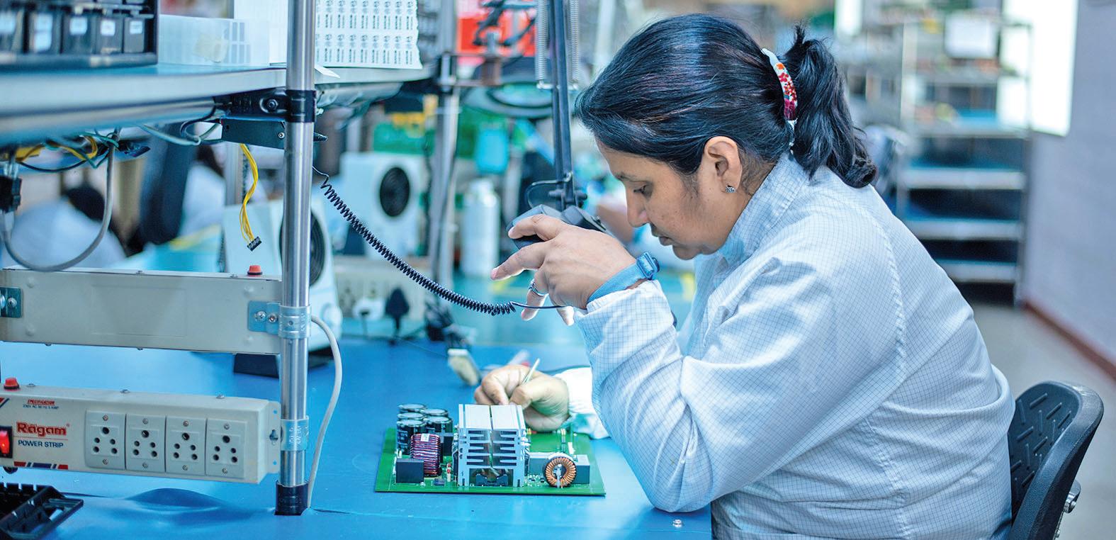 Electronics Output Up Six-Fold in 11 Years