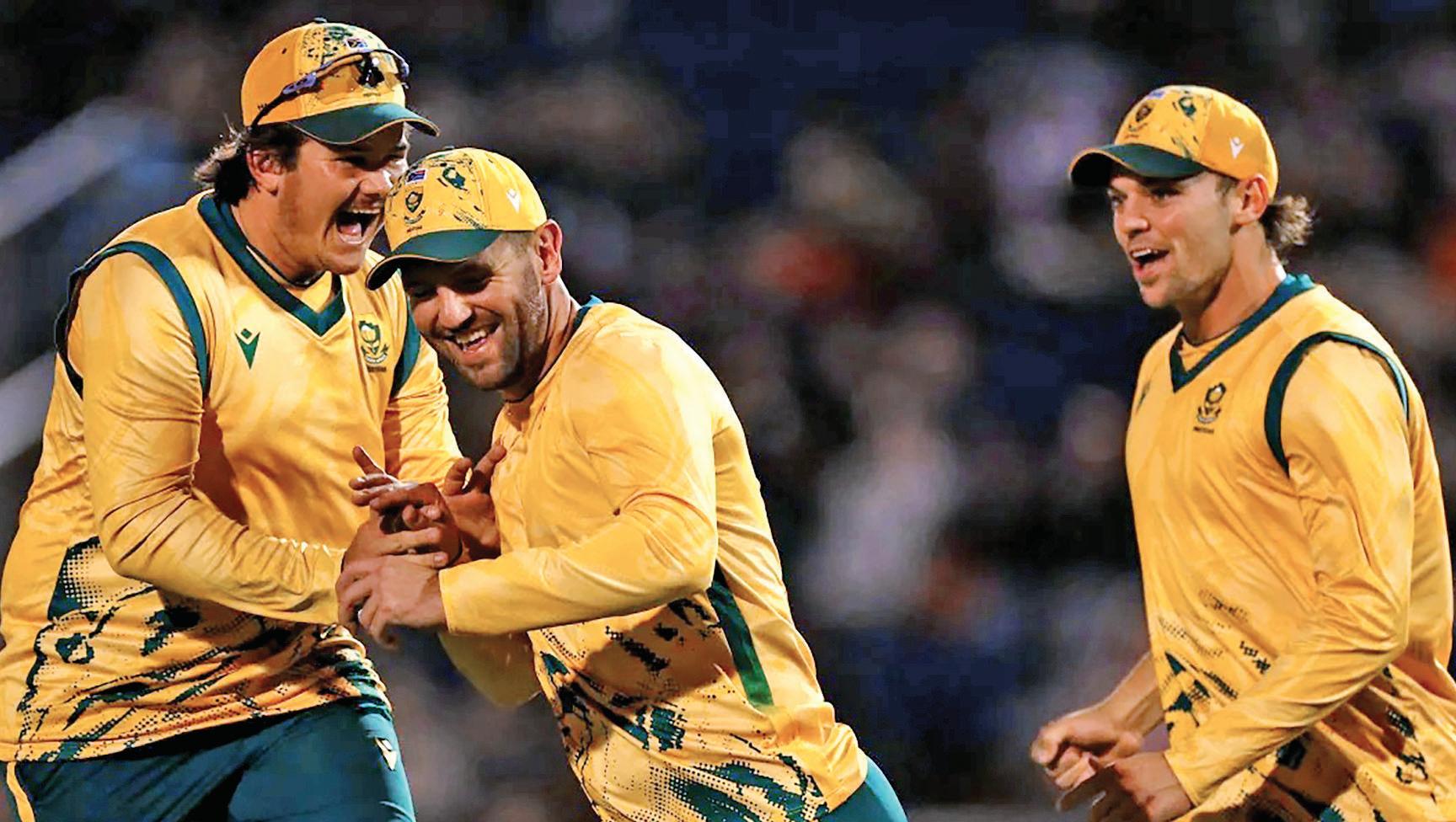 South Africa win first rain-affected T20I