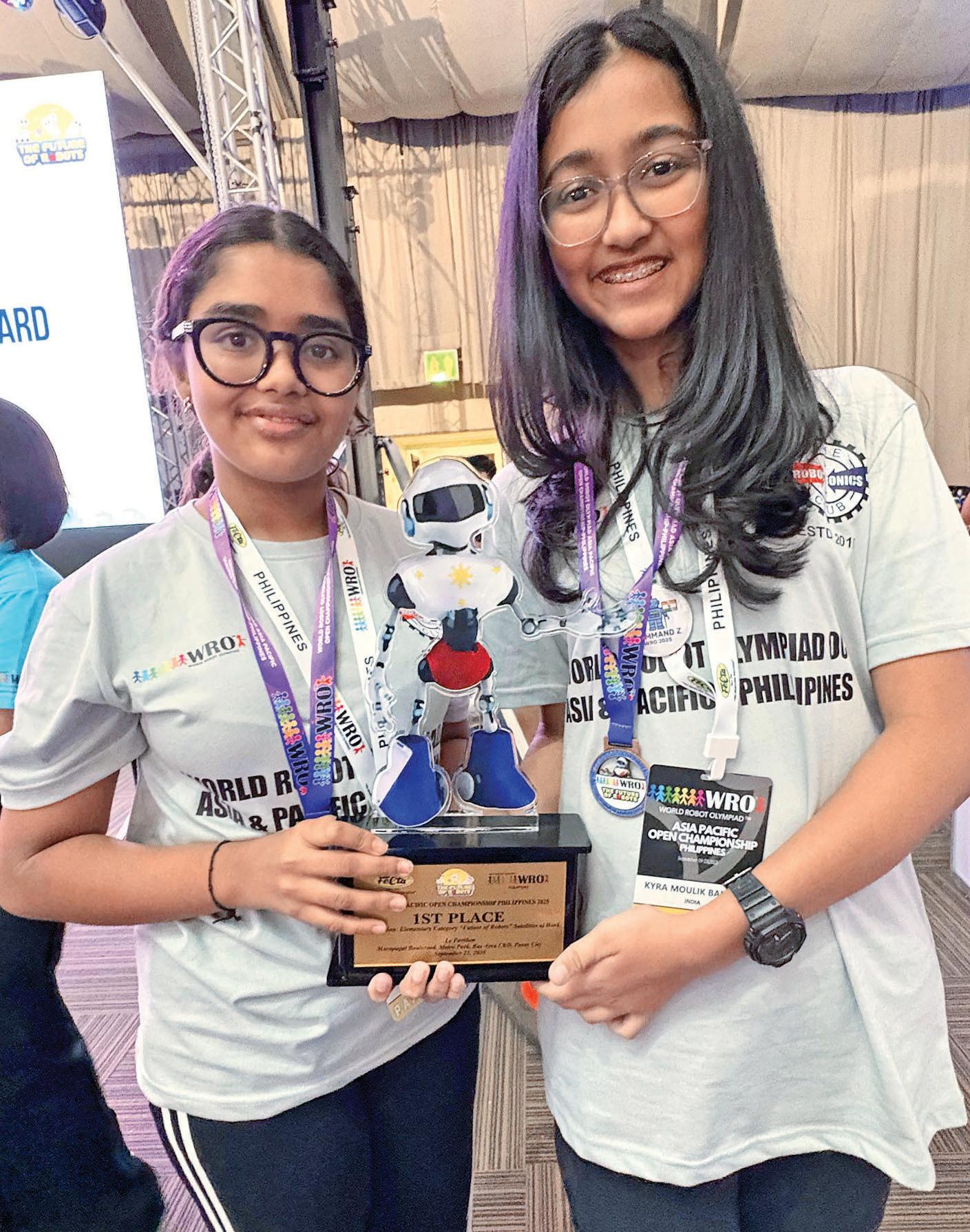 2 city girls win Asia Pacific Robotics Championship