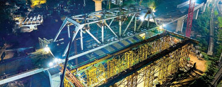 Bullet train project: City gets its first steel bridge