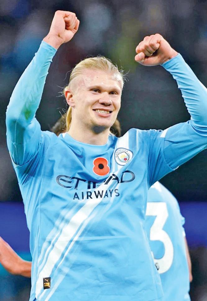 Haaland double powers Manchester City to win