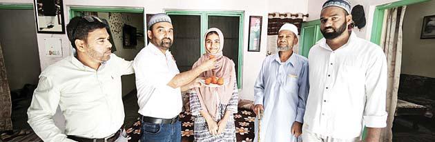 Shafia Farid of Qadian brought glory to her school and parents by getting her name in the merit list
