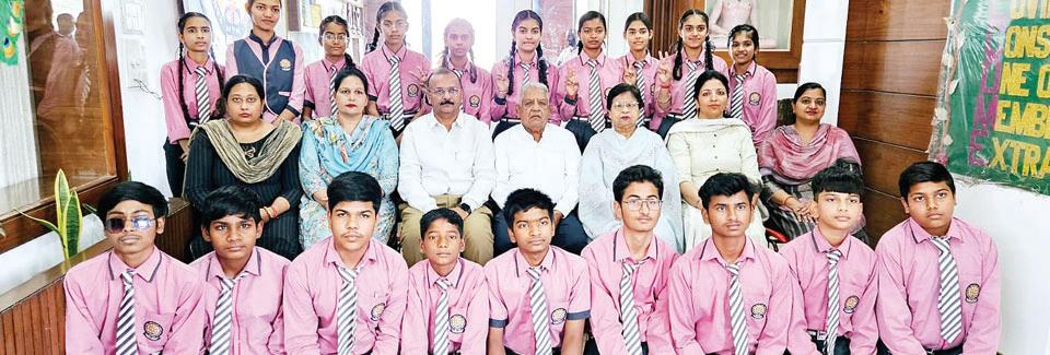 The result of class 8th in Dayanand Anglo Vedic School was 96.16% for Kirat, Gurleen, Karamjit Singh and Dolly