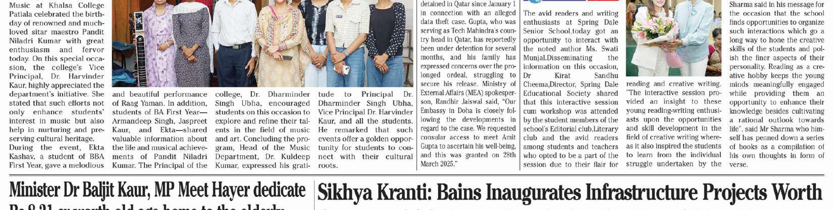Spring Dale Young Authors & Avid Readers Polish their Writing Skills - Interaction With Noted Author Ms Swati Munjal